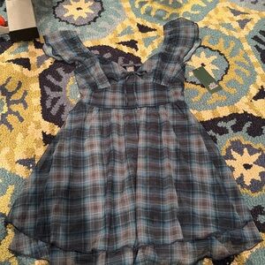Wild fable never worn mini plaid dress